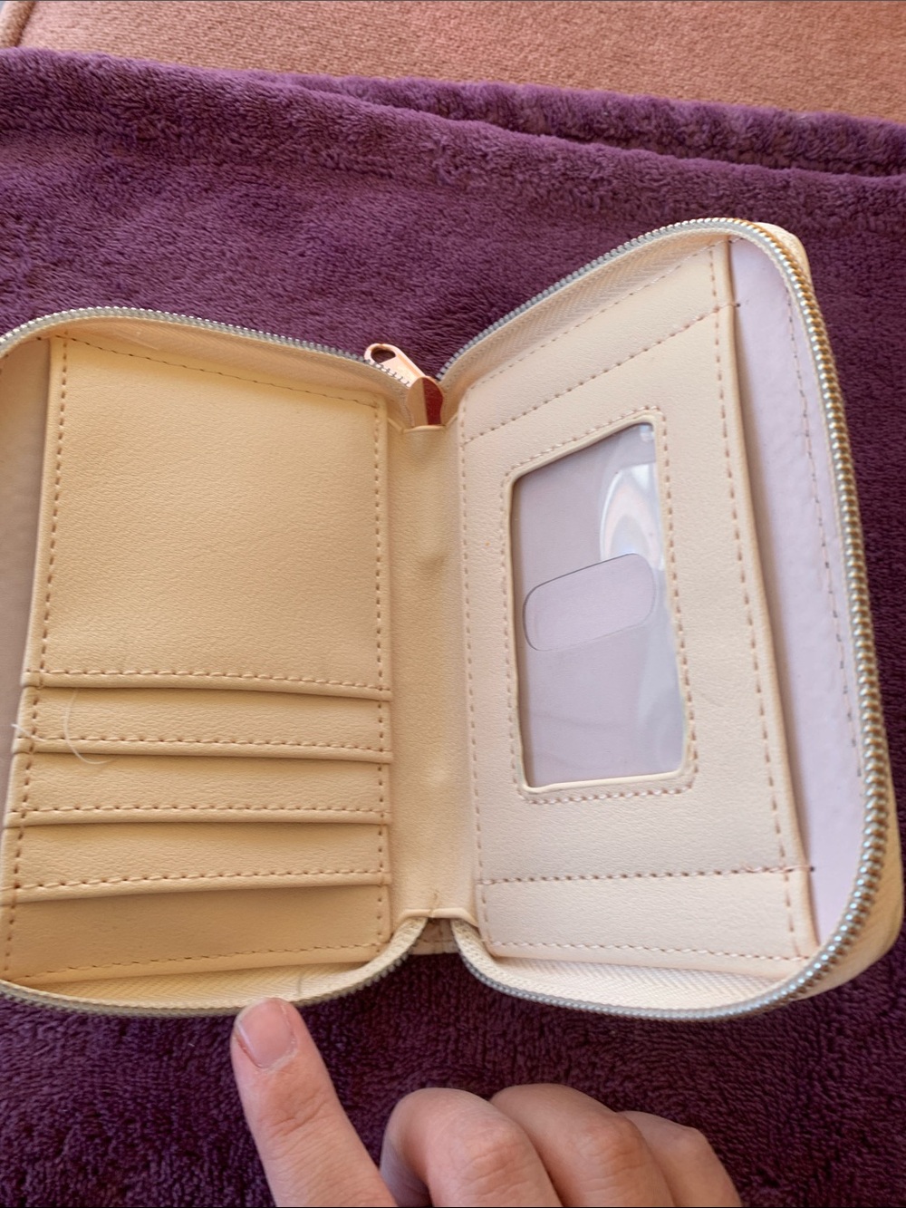 Disney loungefly  Cream Women's Zip Wallet (FREE SHIPPING) - Picture 3 of 3